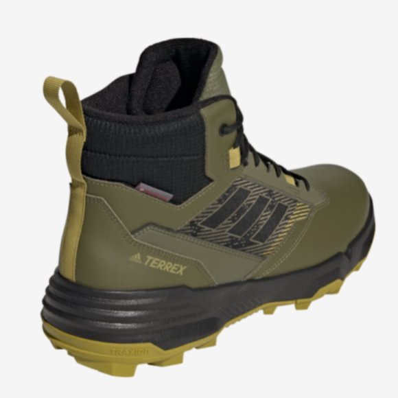 Adidas Terrex Unity Leather Mid Cold RDY Men's 13 Hiking Boots Olive NEW… - Picture 2 of 14